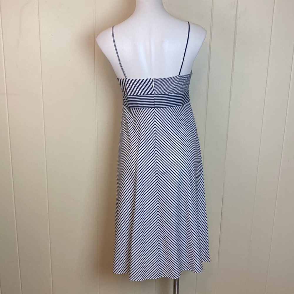 J. Crew Blue and White Striped Midi Dress - Picture 6 of 9